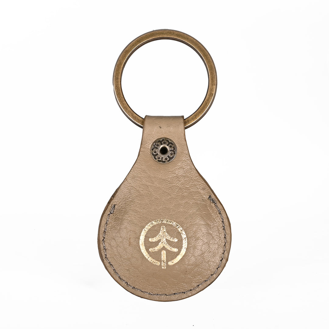 Air Tag Leather Key Ring