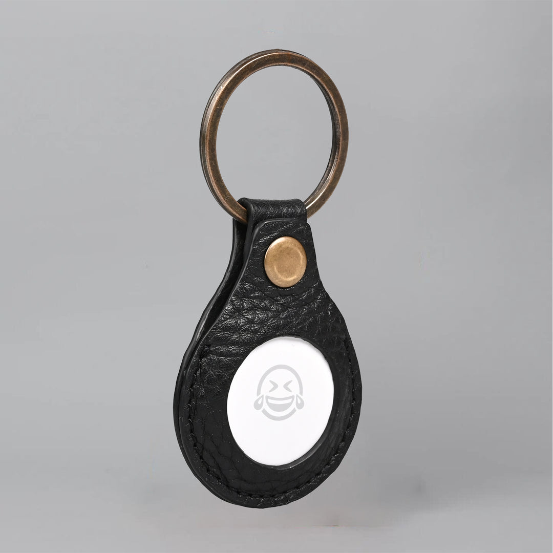 Air Tag Leather Key Ring