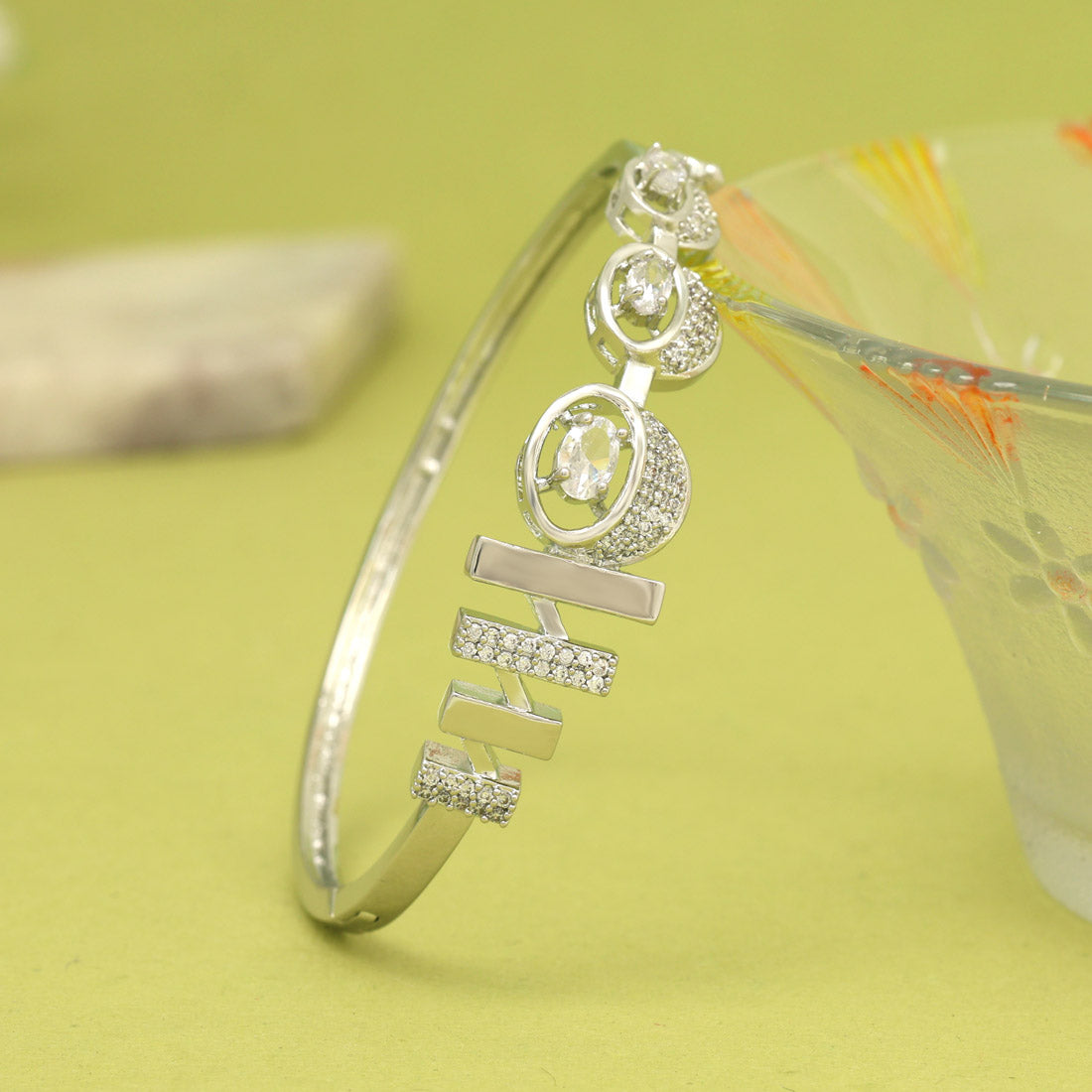 Silver Color American Diamond Bracelet