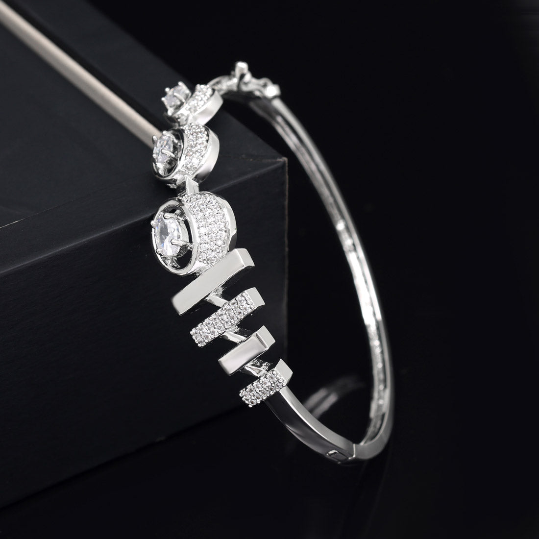 Silver Color American Diamond Bracelet