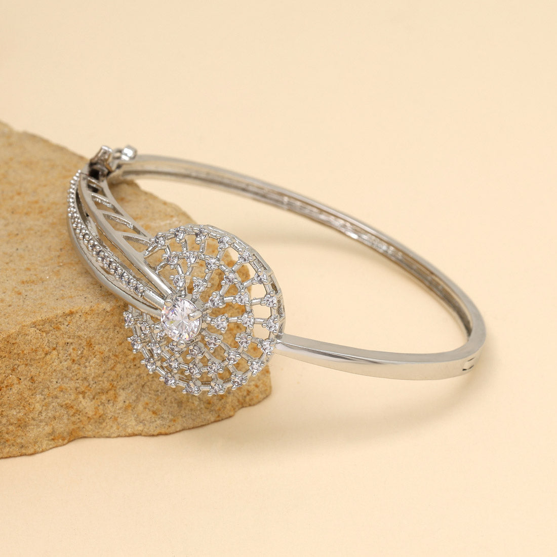 Silver Color American Diamond Bracelet