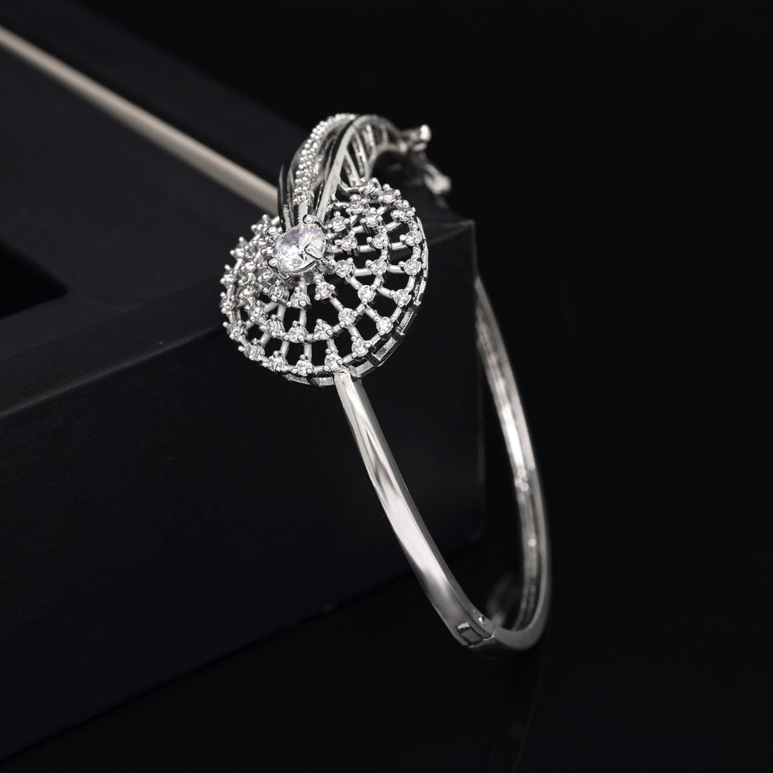 Silver Color American Diamond Bracelet