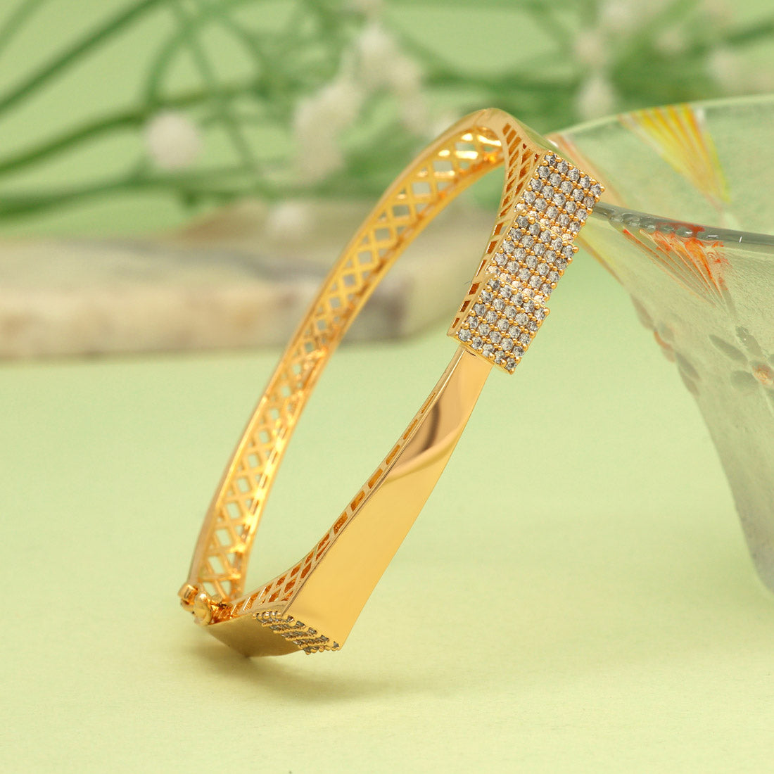 White Color American Diamond Bracelet