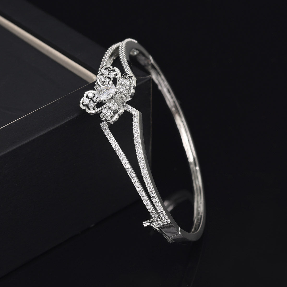 Silver Color American Diamond Bracelet