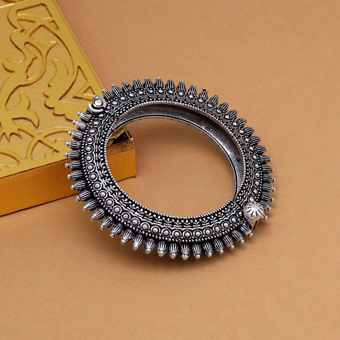 Silver Color Oxidised Bracelet