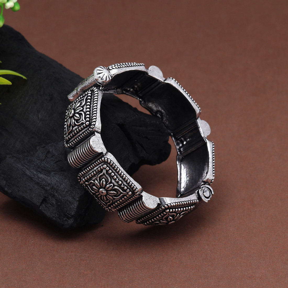 Silver Color Oxidised Bracelet
