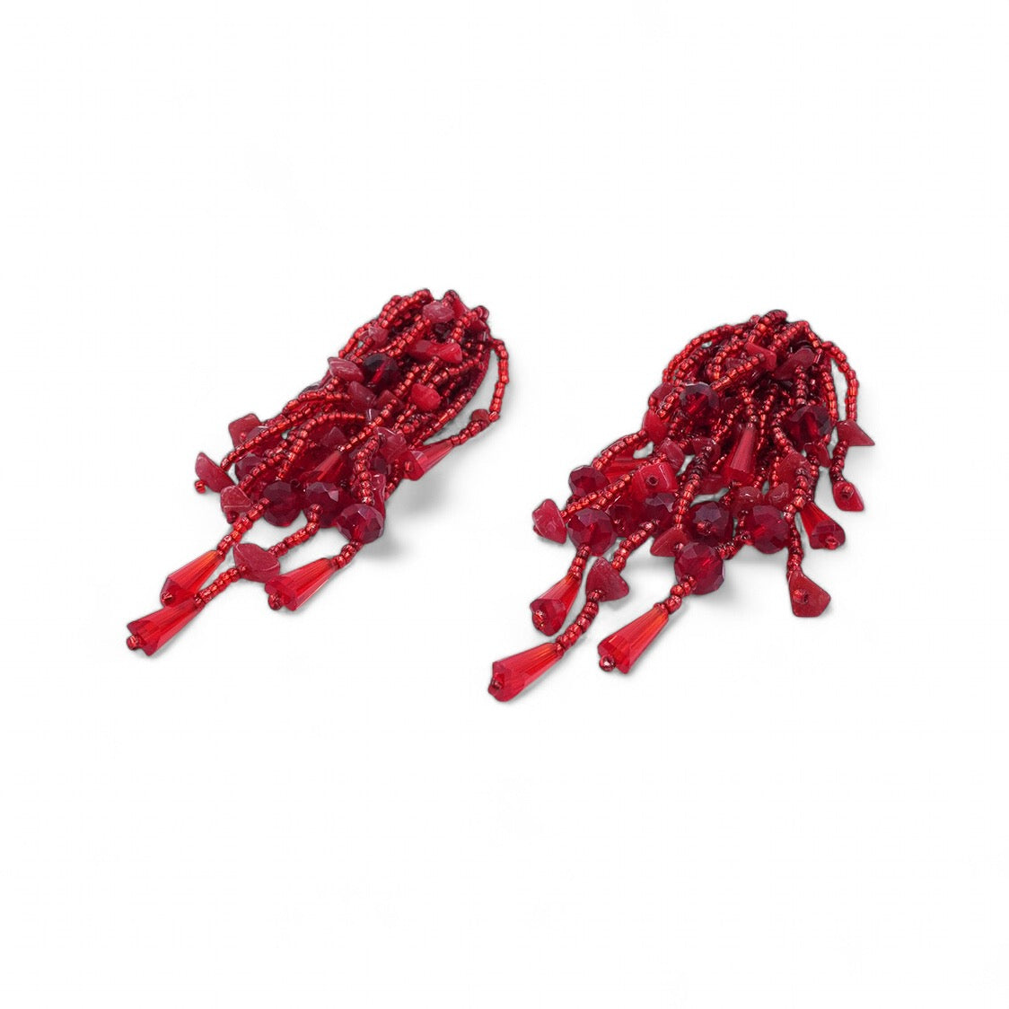 Helen Earrings - Red