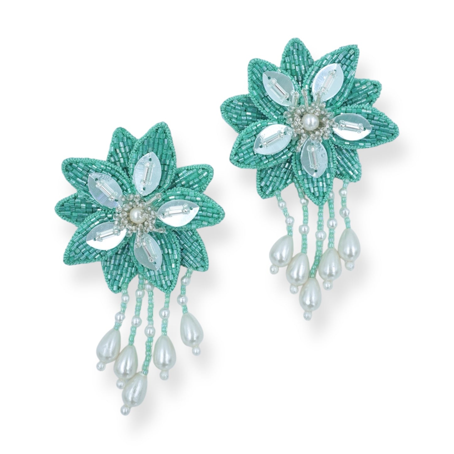 Angelica Earrings - Sea Green