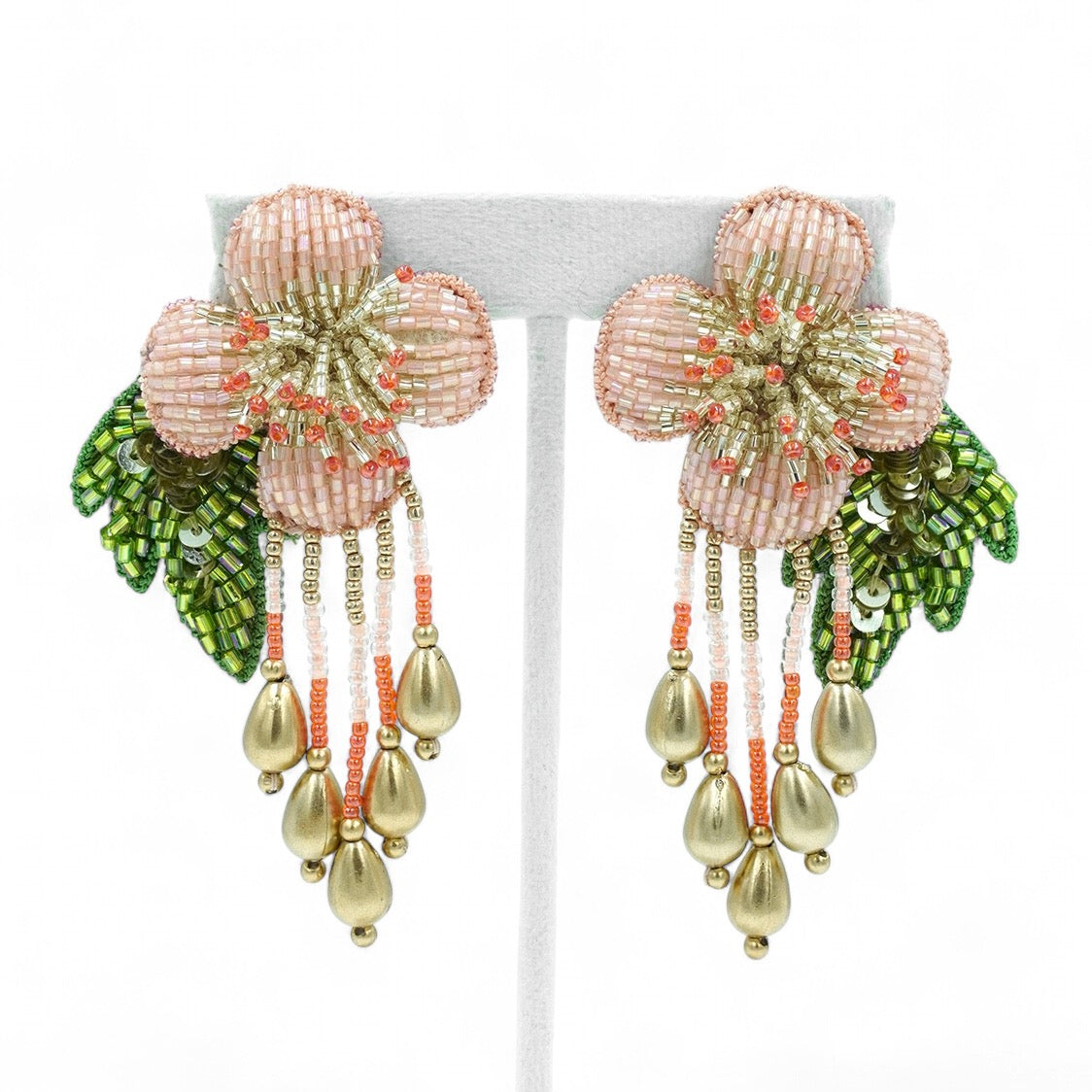 Autumn Earrings - Peach