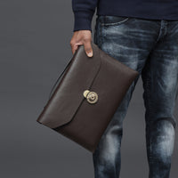 Havana Leather Laptop Folio