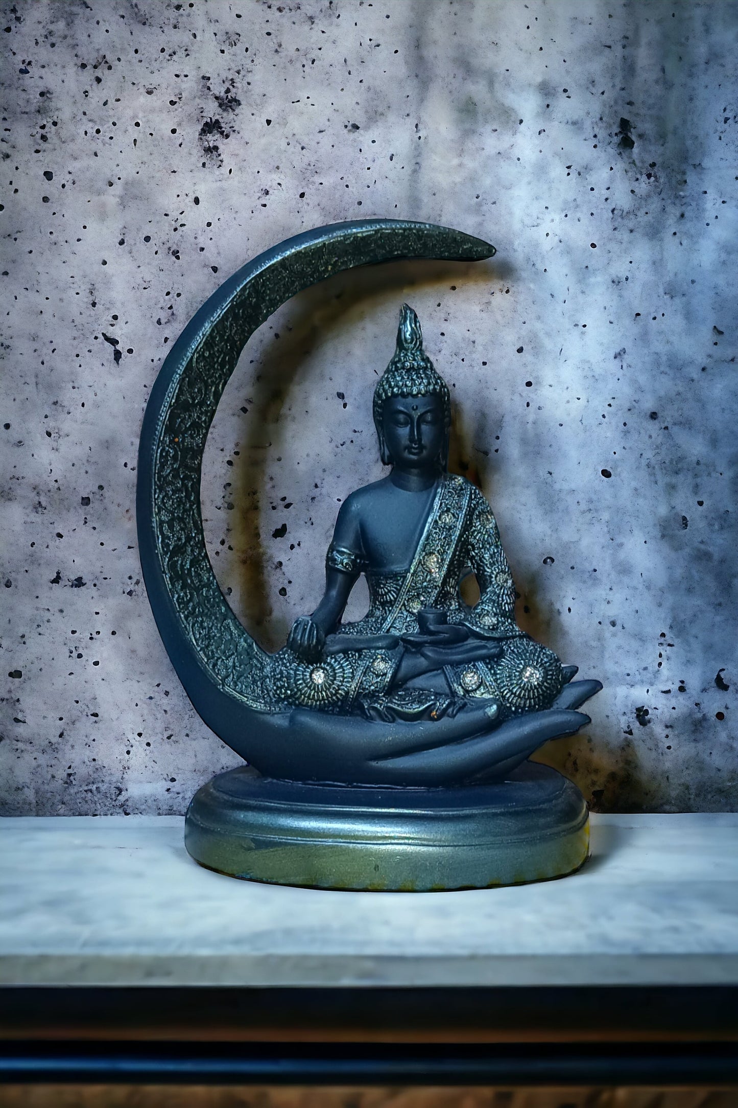 Moon Buddha Blue