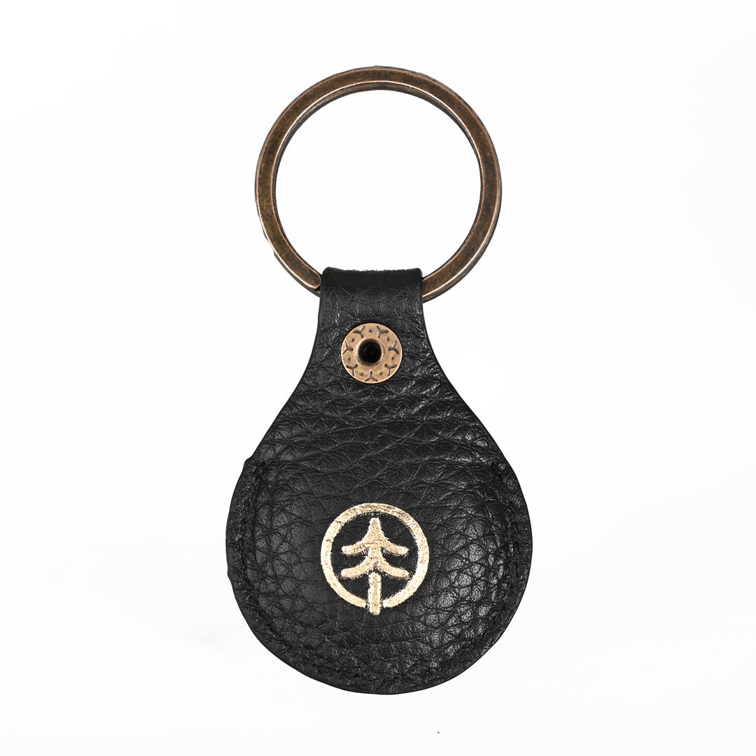 Air Tag Leather Key Ring