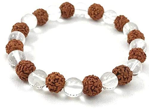 Rudraksha + Gemstone Bracelet