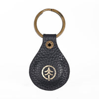 Air Tag Leather Key Ring
