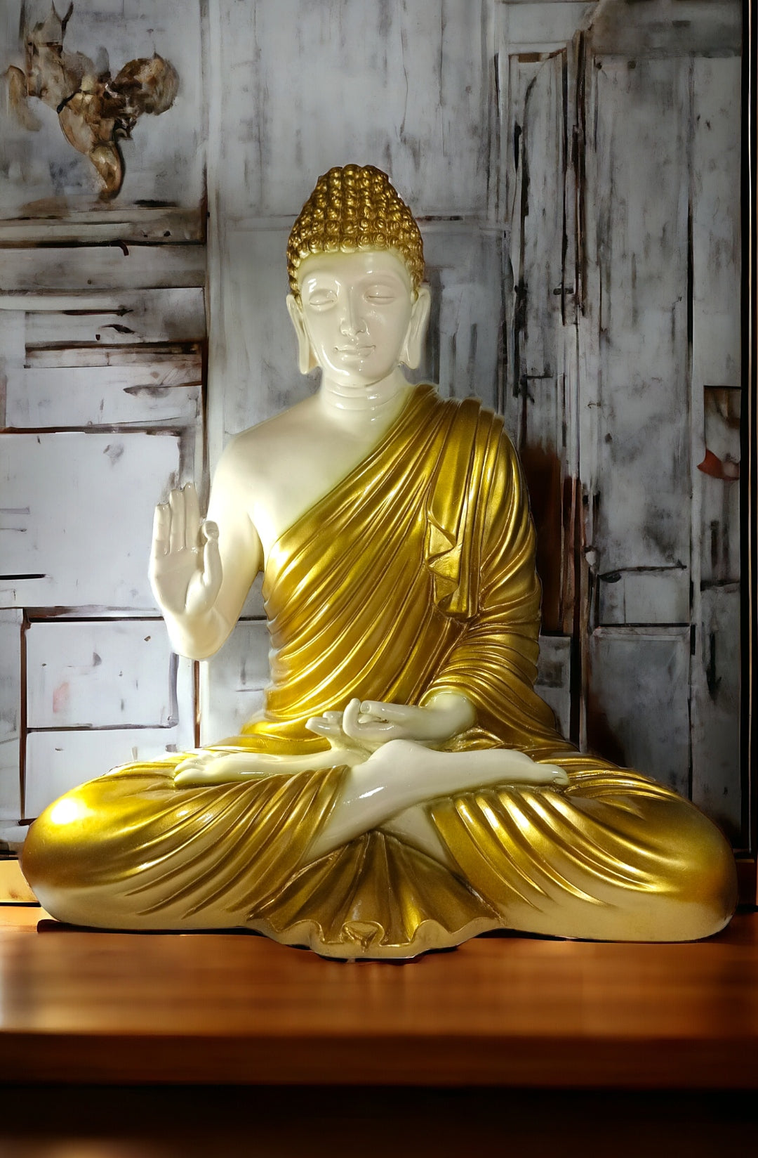White Golden Buddha