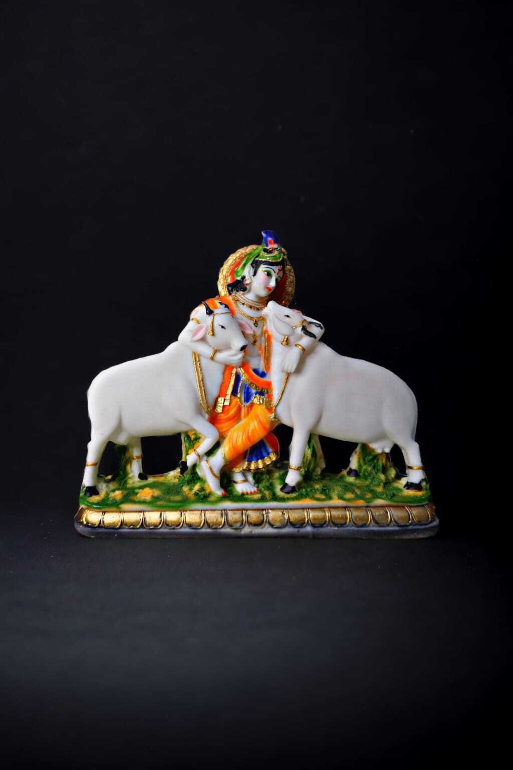 Krishna With 2 Cow