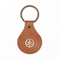 Air Tag Leather Key Ring