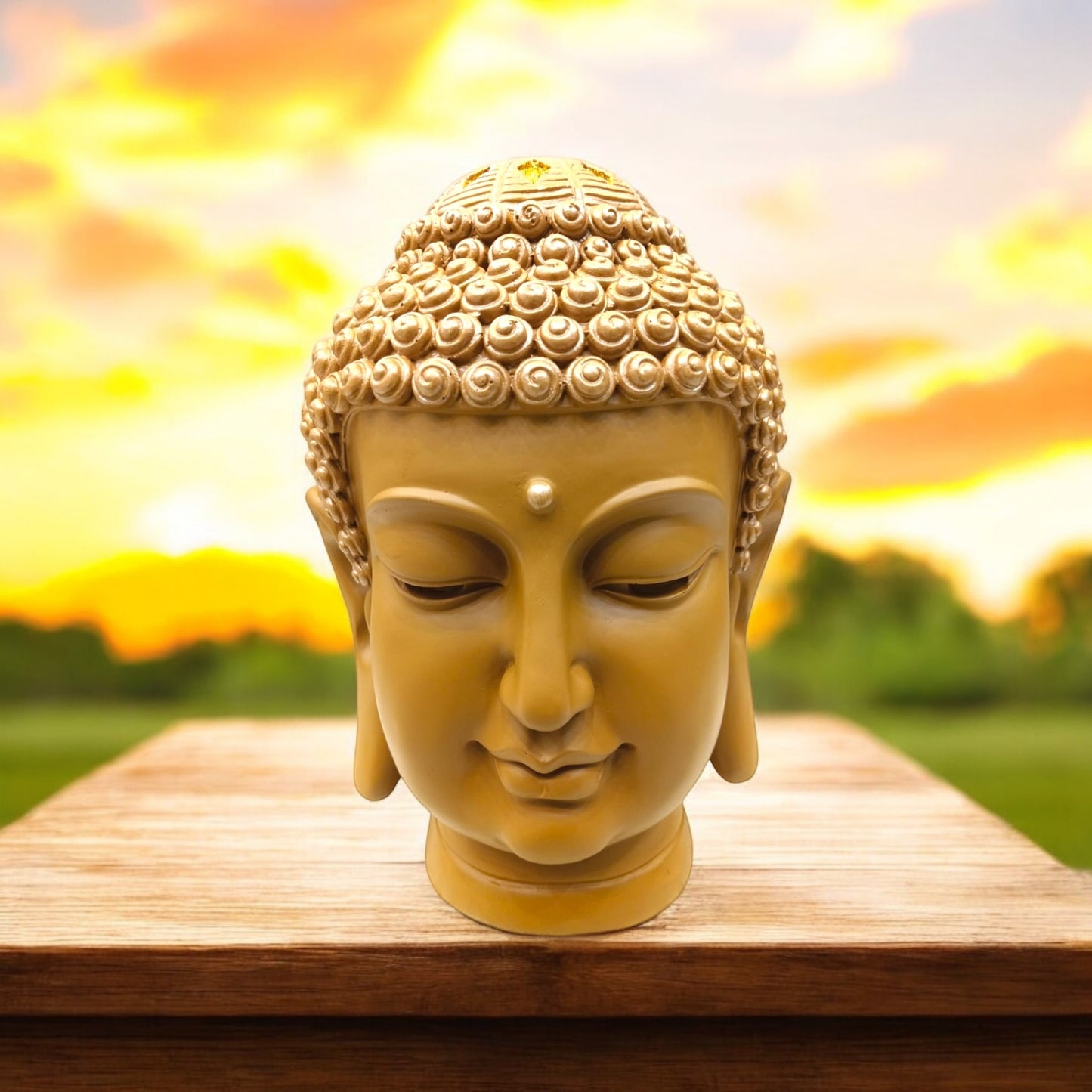 Big Brown buddha Face