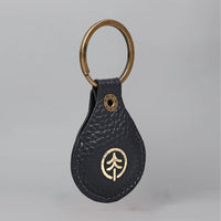 Air Tag Leather Key Ring