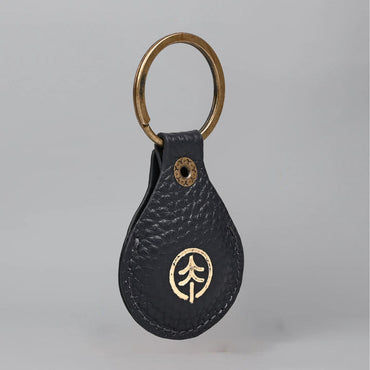 Air Tag Leather Key Ring
