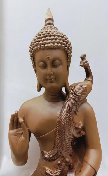 Peacock Buddha (Brown)