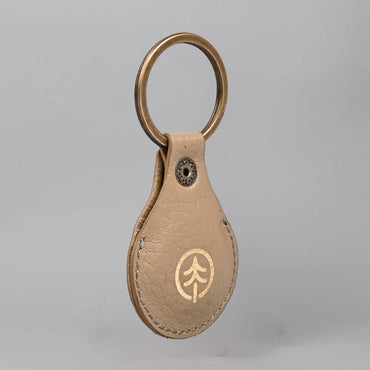 Air Tag Leather Key Ring