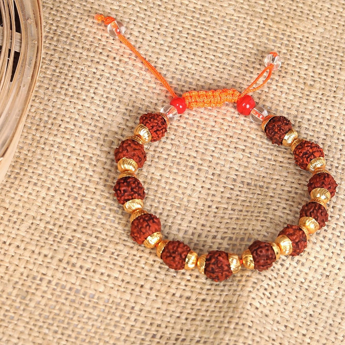Rudraksh + Dhaga Bracelet