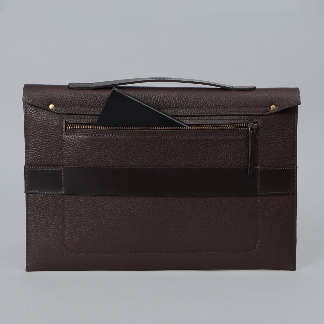 Havana Leather Laptop Folio