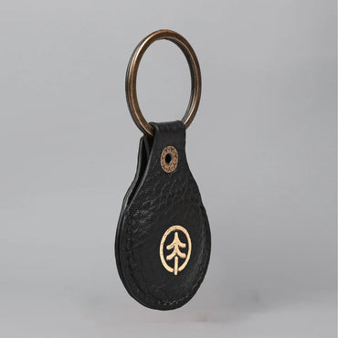 Air Tag Leather Key Ring