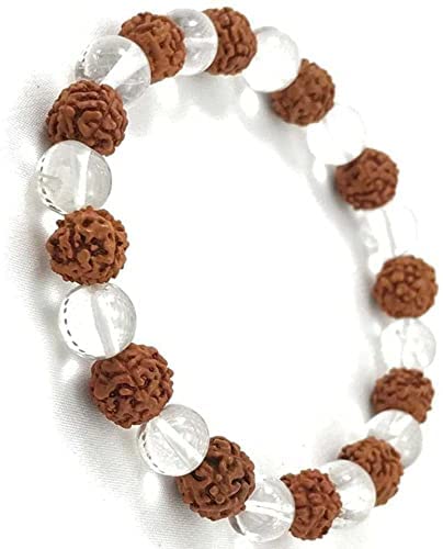 Rudraksha + Gemstone Bracelet