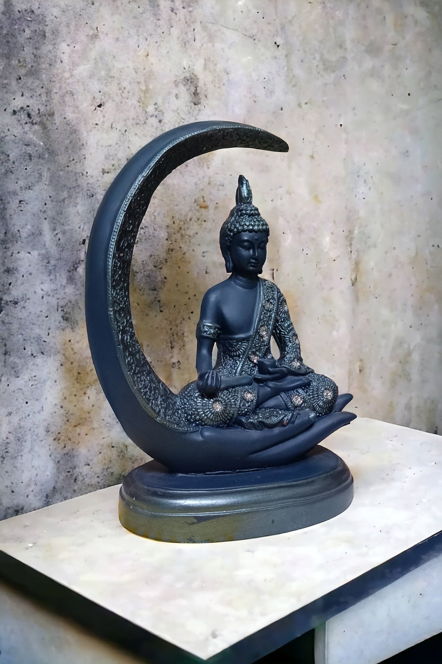 Moon Buddha Blue
