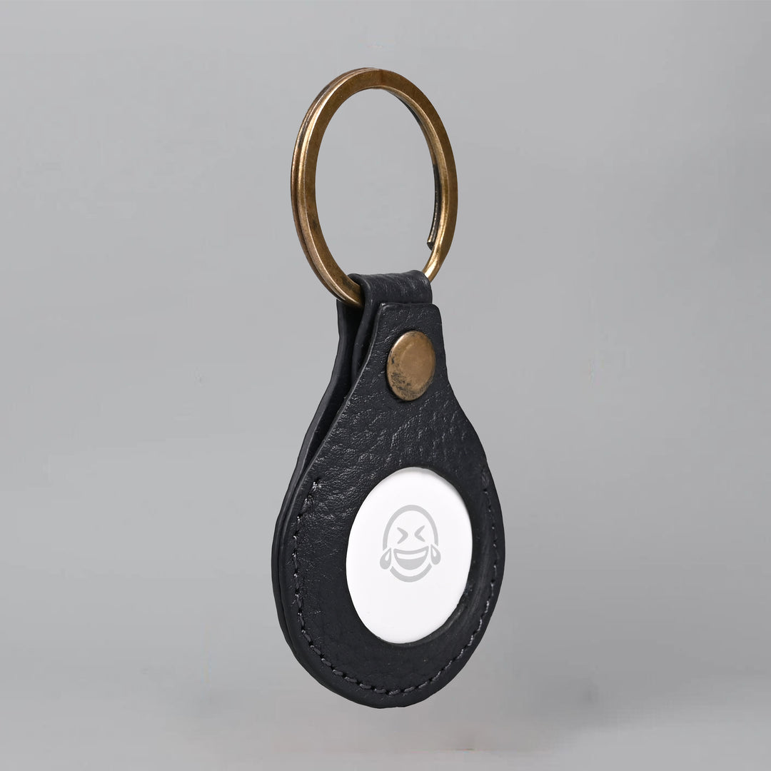 Air Tag Leather Key Ring