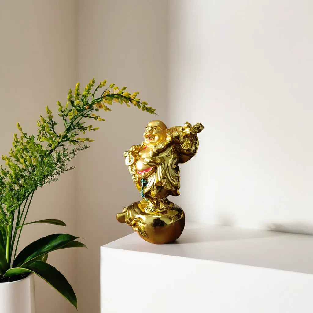 Standing Gold Platted Buddha