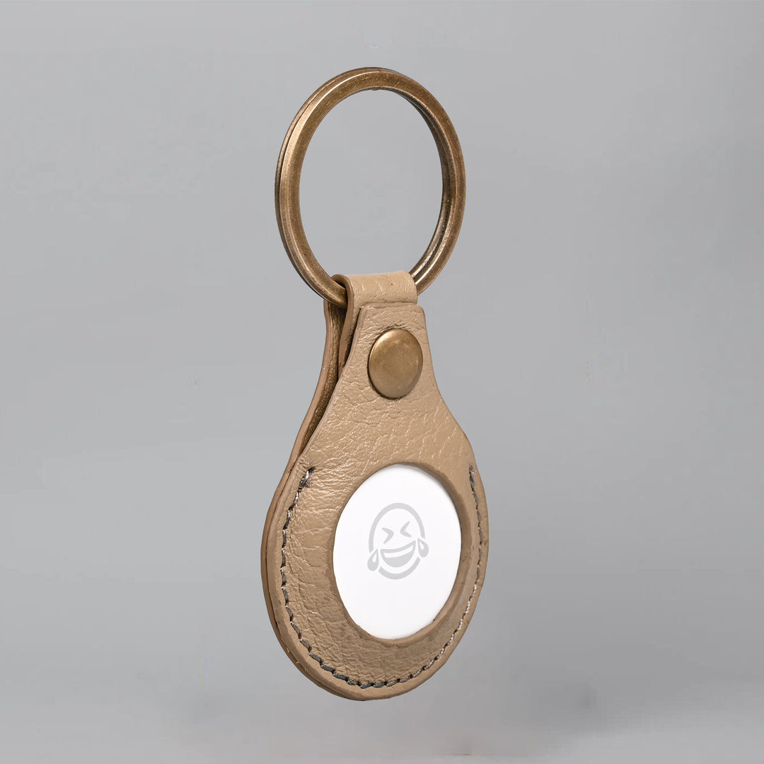 Air Tag Leather Key Ring