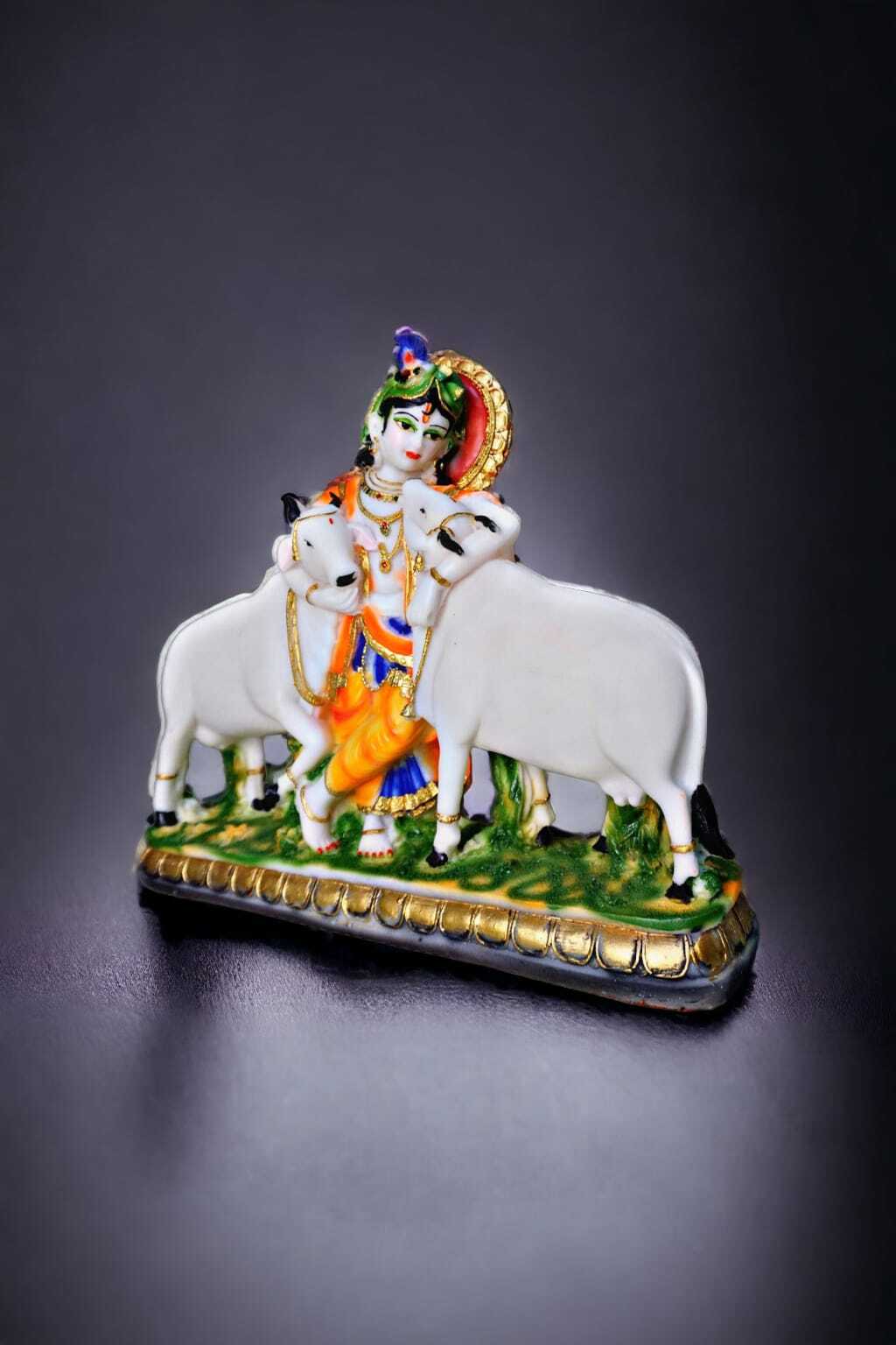 Krishna With 2 Cow