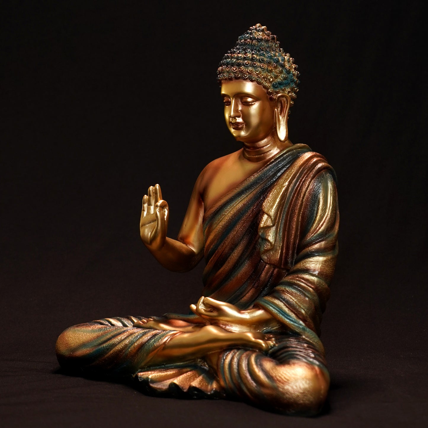 2 feet buddha golden