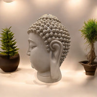 Big Silver Buddha face