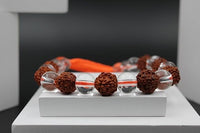 Rudraksh+Crystal+Dhaga Bracelet