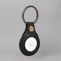 Air Tag Leather Key Ring