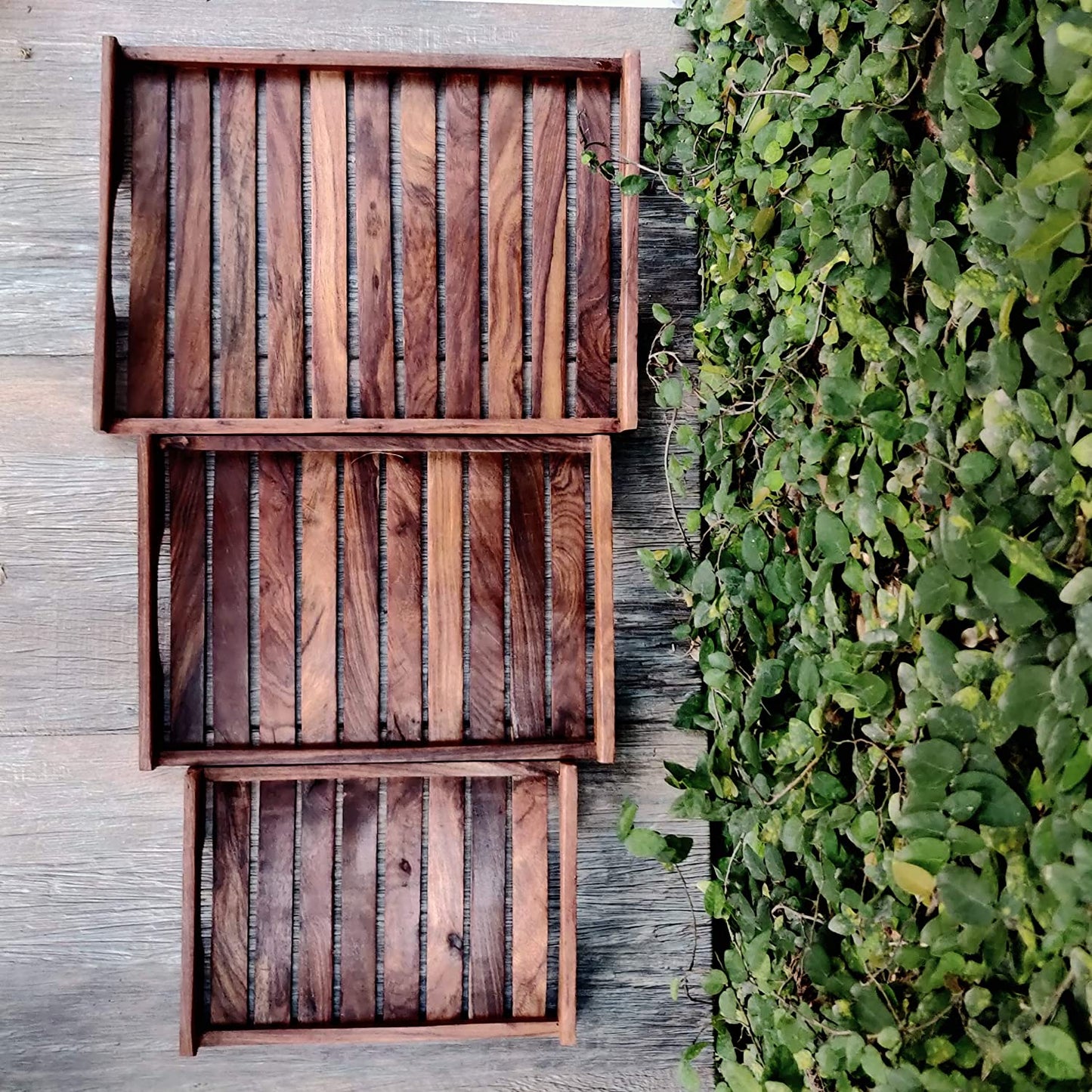 Tray set Wooden