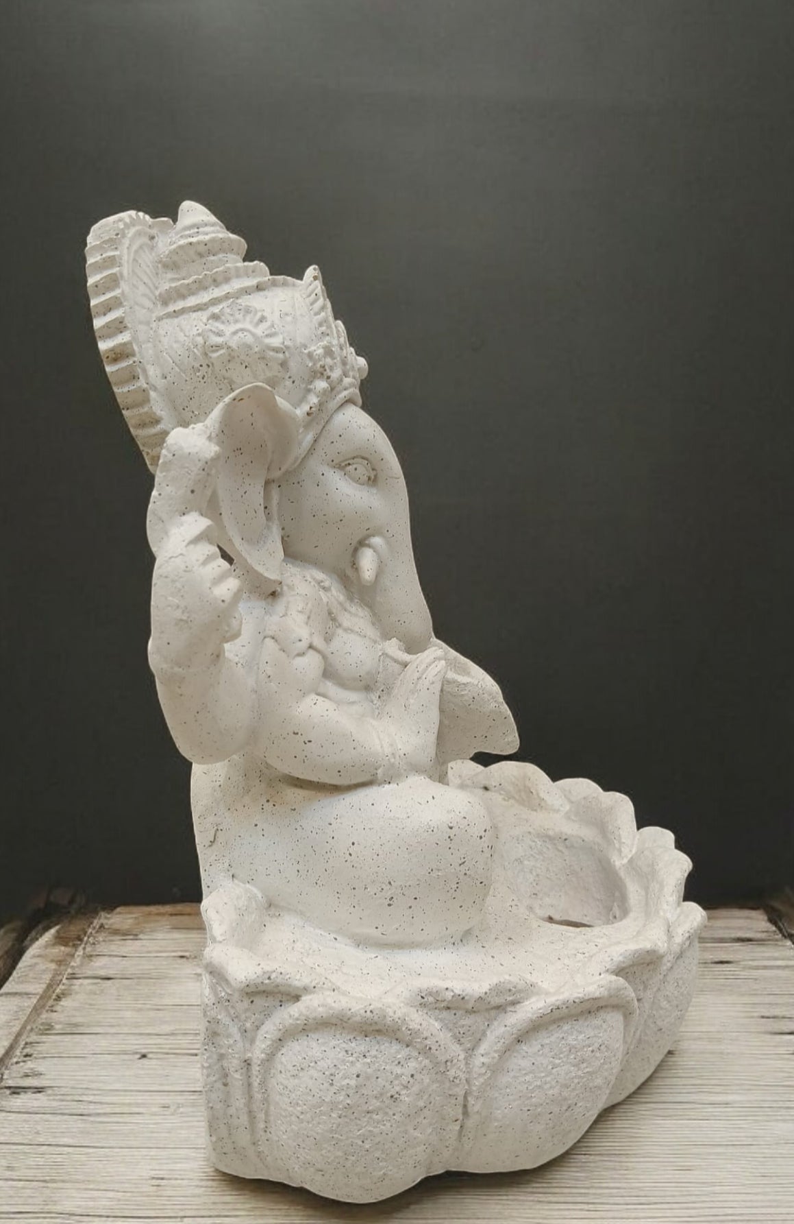 Ganesh Fountain White
