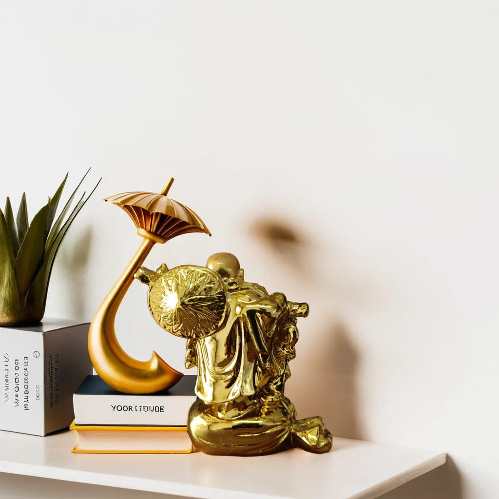 Standing Gold Platted Buddha