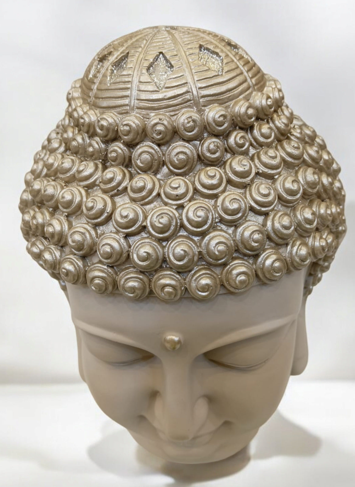 Big Silver Buddha face