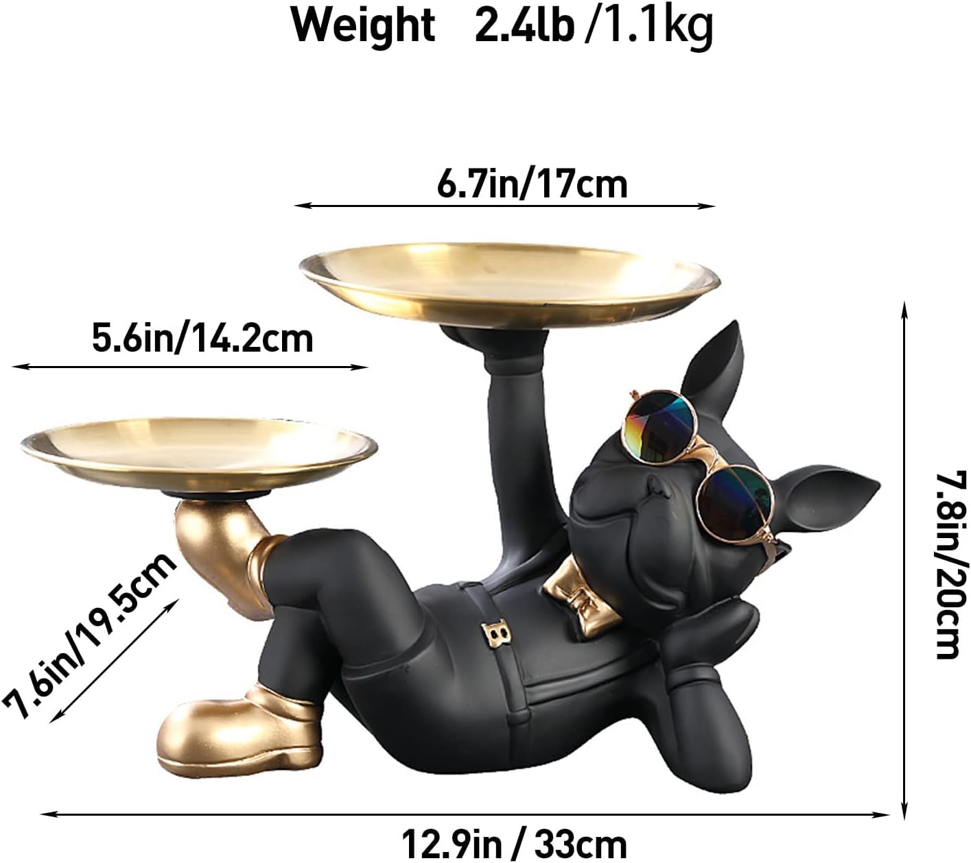 Dog Plate Black