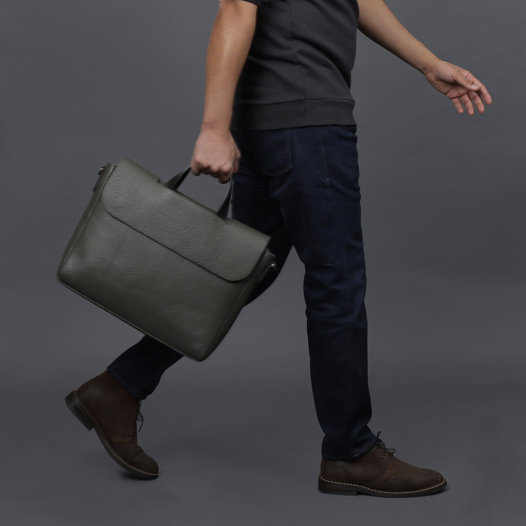 Muse Leather Briefcase