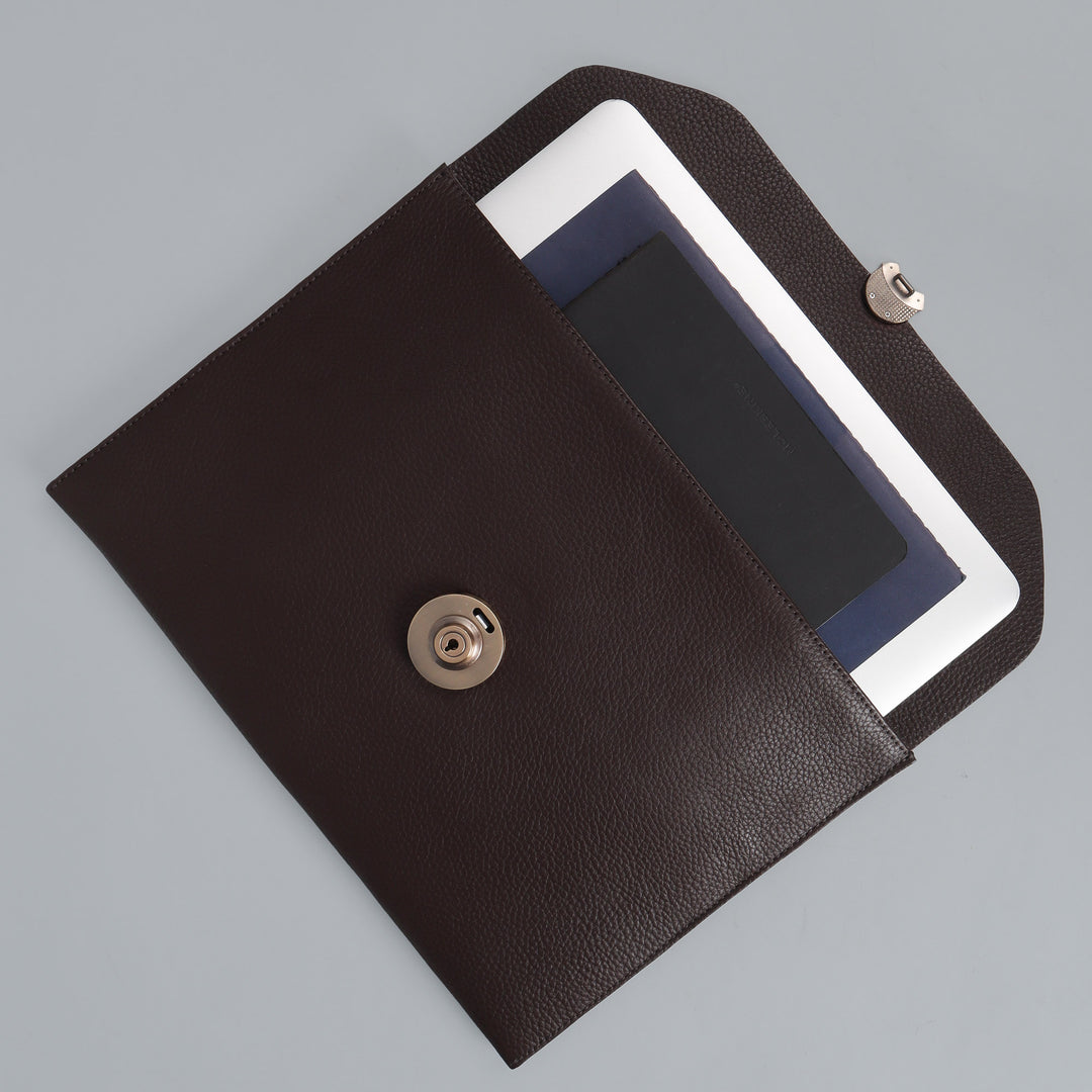 Havana Leather Laptop Folio