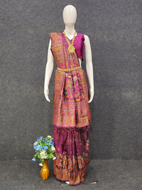 Soft banarasi silk saree with zari weaving work