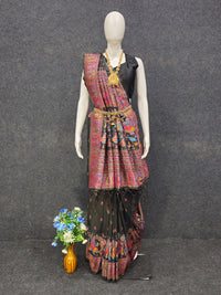 Soft banarasi silk saree with zari weaving work