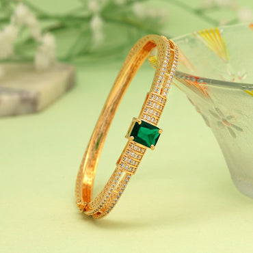 Green Color American Diamond Bracelet