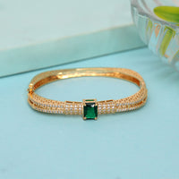 Green Color American Diamond Bracelet